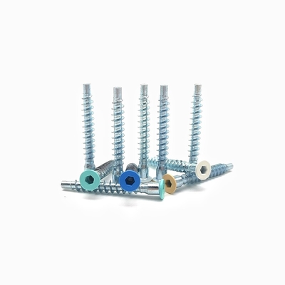 Gegengesunkene Fäden Gerade Reparatur Schranke Schraube Sechseckige Selbst-Tapping-Rolle