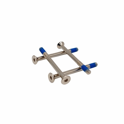 Anpassung hexagonaler Schrauben aus Edelstahl 316L mit blauen Schrauben