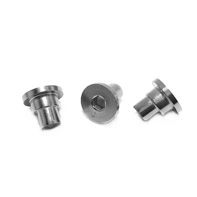 Nicht-Standardhexagonaler exzentrischer Nagel 304 aus Edelstahl Flat Round Head Schritt Rivet Fastener Connector