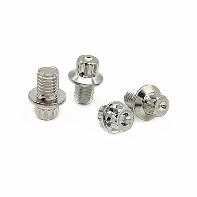 Chromplattierte dekorative Sicherheitsschrauben aus Edelstahl aus Aluminiumlegierung