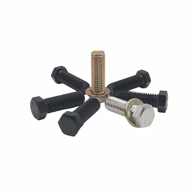 Fabrik Großhandel Umweltschutz Farbe Zink Hexagon Bolt Elektrophorese Schwarz Hexagon Vollzahnschraube