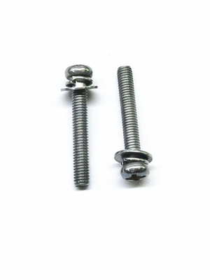 SEMS Kohlenstoffstahlmaschinen Schrauben Zink Nickellegierung Edelstahl Originalfarbe M4X16