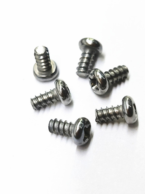 Zink-Nickel-Legierung Phillips-Schrauben Elektronische Miniatur-Kleine Schrauben Kreuz-Pan-Kopf-Selbstklemmschrauben