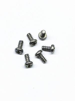 Zink-Nickel-Legierung Phillips-Schrauben Elektronische Miniatur-Kleine Schrauben Kreuz-Pan-Kopf-Selbstklemmschrauben