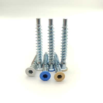 Edelstahl-M5 Schrauben mit Zinkplattierung Flachkopfpackung von 100