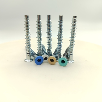 Edelstahl-M5 Schrauben mit Zinkplattierung Flachkopfpackung von 100