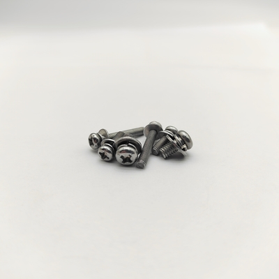 Phillips-Linsenkopfschrauben mit Sicherungsscheiben, verzinkt M4-M12