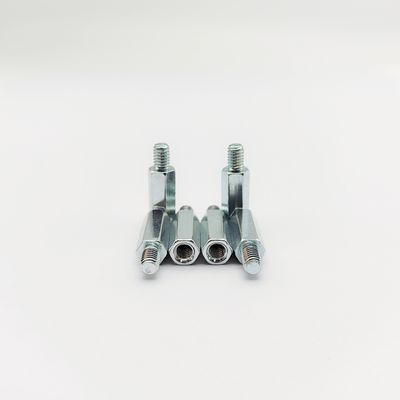 Hochleistungs-Sechskant-Abstandsschraube, Stecker-Buchse - Industriequalität - Blau-Zink beschichtet - M4 bis M10