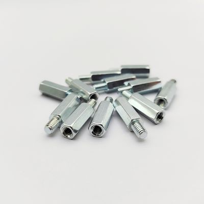 Hochleistungs-Sechskant-Abstandsschraube, Stecker-Buchse - Industriequalität - Blau-Zink beschichtet - M4 bis M10