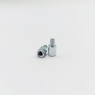 M4 Hex Standoff-Schraube 8 mm Edelstahl Blau-Zinkplattiert