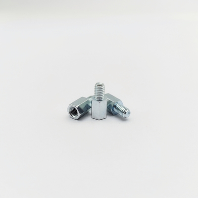 M4 Hex Standoff-Schraube 8 mm Edelstahl Blau-Zinkplattiert