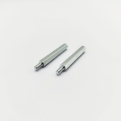 A4-80 Edelstahl Hex-Stand-off M3-M8, 31 mm Länge, blau-Zink-Beschichtung