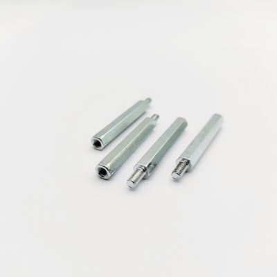 A4-80 Edelstahl Hex-Stand-off M3-M8, 31 mm Länge, blau-Zink-Beschichtung