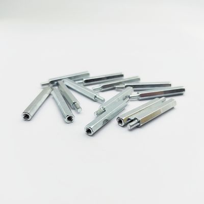 A4-80 Edelstahl Hex-Stand-off M3-M8, 31 mm Länge, blau-Zink-Beschichtung