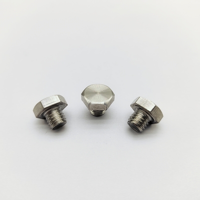 M8 Chrom Radschrauben 12,3 mm Länge 13 mm Sechskantkopf Edelstahl