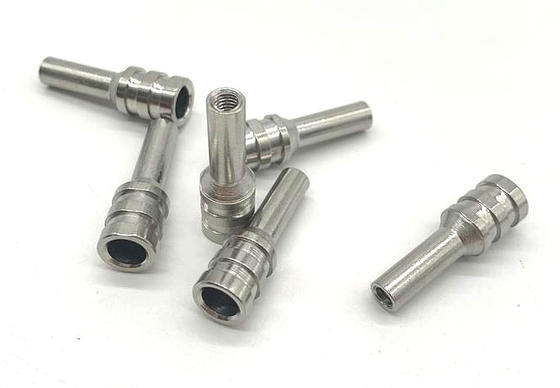 Vergoldete CNC-Abdrehen-Teile, Welle 6x31.6mm des Edelstahl-316