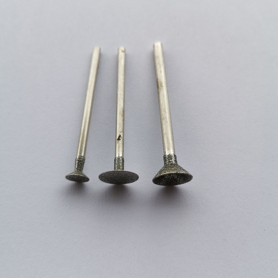 6mm Diamond Rotary Burr Drill Bit mit 3mm Schaft für Drehwerkzeug Diamond Nail Head Deburring Tool