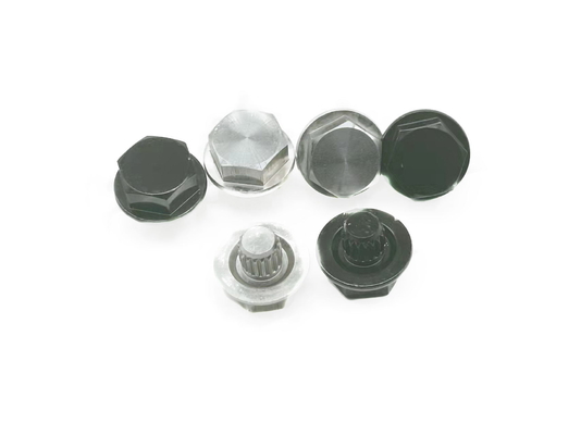 Elektrische schwimmende schwarze Auto-Rad-geänderte Dekorations-Fluss Anodisierungscd-Muster Radblende-Aluminiumbolzen HEX12.5*13.2