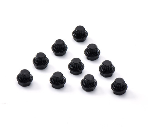 schraubt 17mm Hexen-Aluminiumlegierungs-dekorative Nagel-Elektrophorese-schwarze Nabe für Fahrzeug