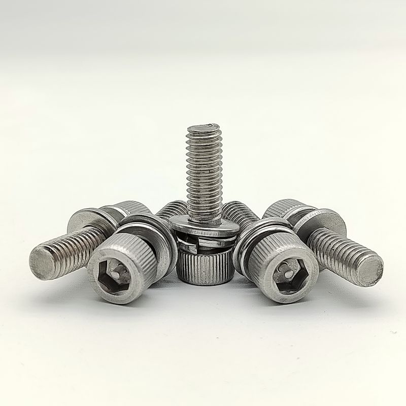 Anpassbare Dicke, Edelstahl-Sicherungsschrauben, Außensechskant, robuste Komponenten, ideal für Industrie und Mechanik