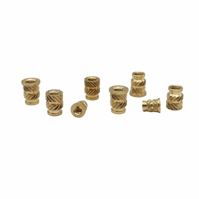 Fabrik Großhandel Custom Messing Knurled Nut Durch-Loch Knurled Nut Kupfer Inserte Kupfer Blumenmutter