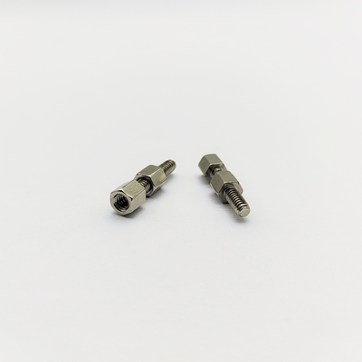 304 Edelstahl #4-40 Sechskant-Abstandsschraube 12mm Außengewinde-Innengewinde