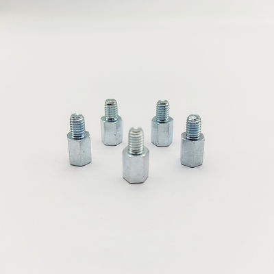 M4 Hex Standoff-Schraube 8 mm Edelstahl Blau-Zinkplattiert