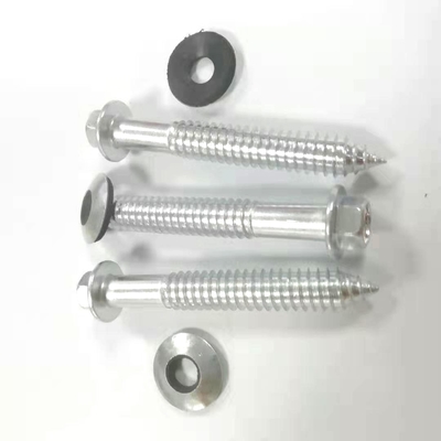 Gewindeschneidschraube SS 304, Edelstahl-Flansch-Kopf-Gewindeschneidschrauben, die Schrauben mit Waschmaschine überdachen